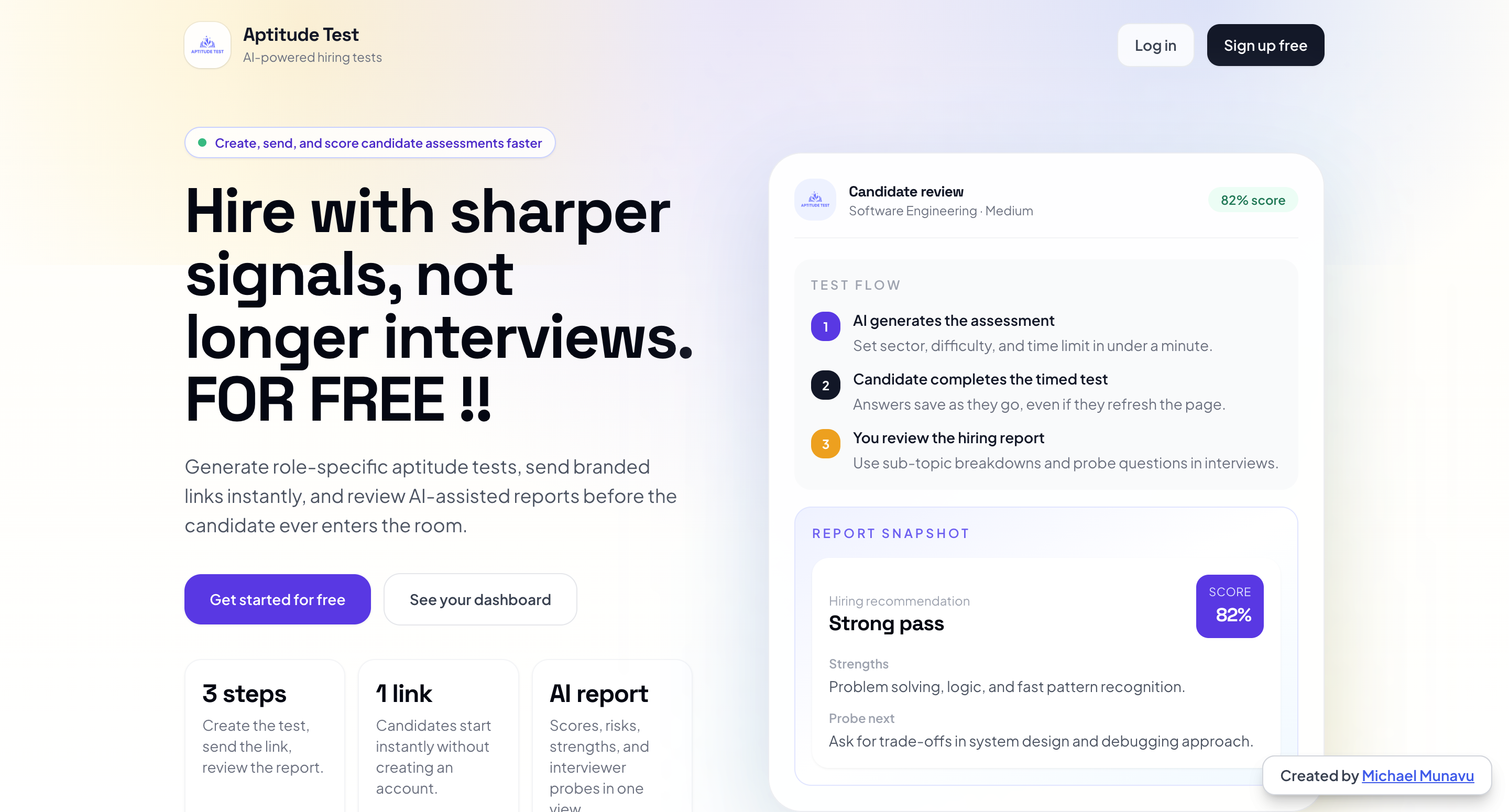 Techbeta X Project - Michael Munavu Webflow Template
